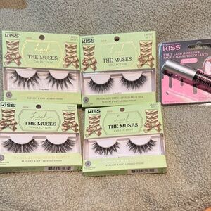 Kiss The Muses Collection Faux Silk Lashes with Adhesive - new!